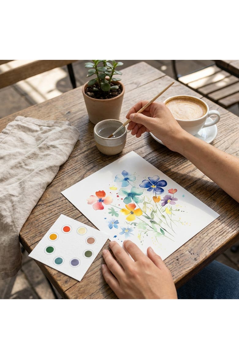 All In One Watercolor Kits, Alternate, color, Blue