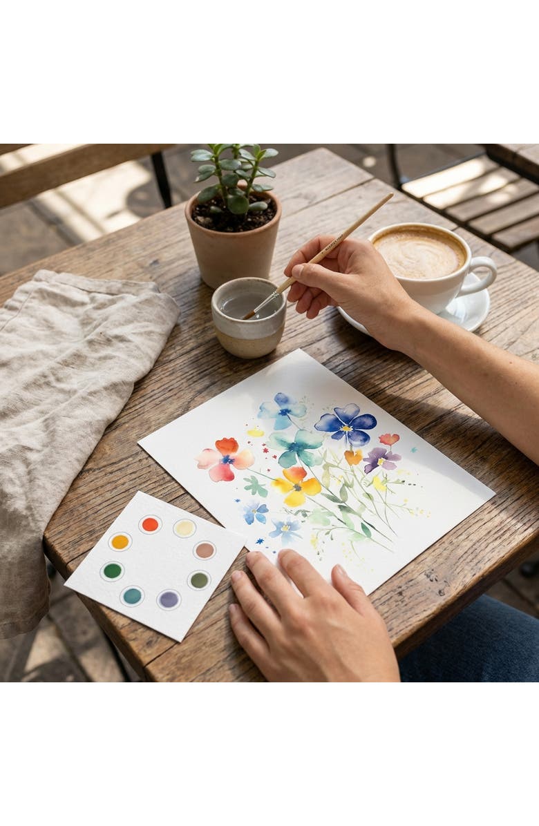 Breathe People All In One Watercolor Kits, Alternate, color, Blue