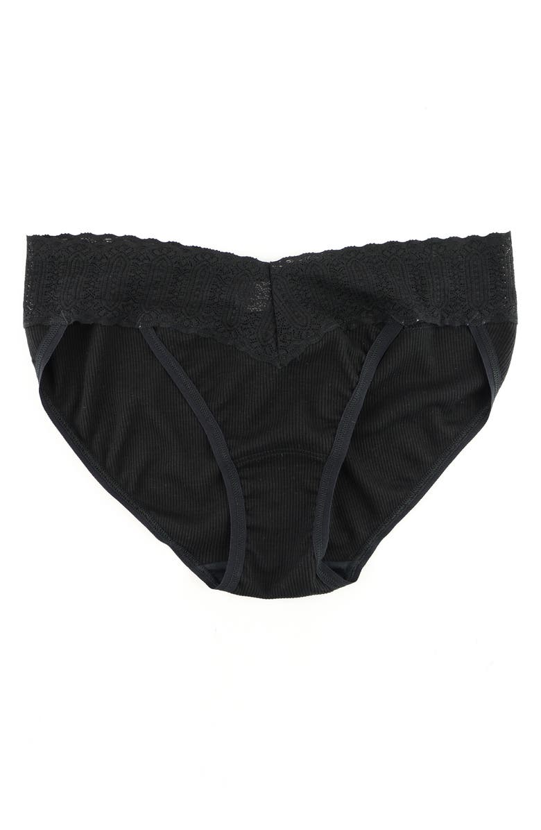 Hanky Panky Floral Print Retro Lace Bikini, Alternate, color, 