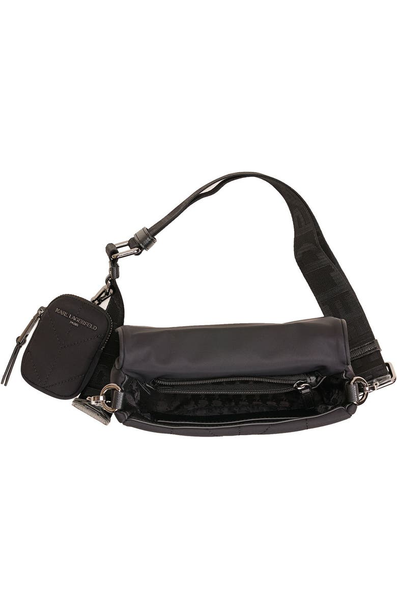 KARL LAGERFELD PARIS Voyage Messenger, Alternate, color, Black/Dark Gunmetal