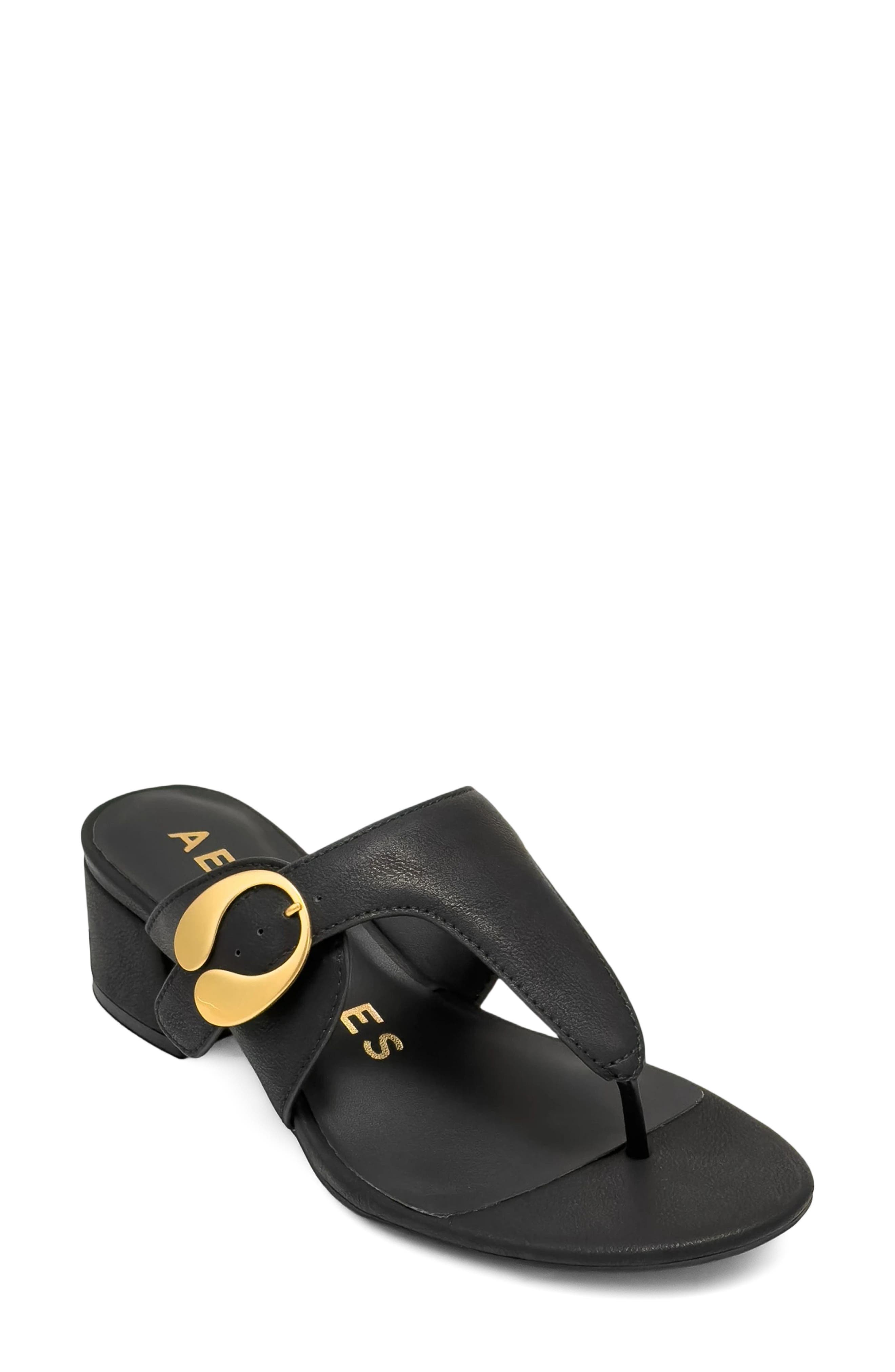 Aerosoles Cloude Flip Flop, Main, color, Black Calf