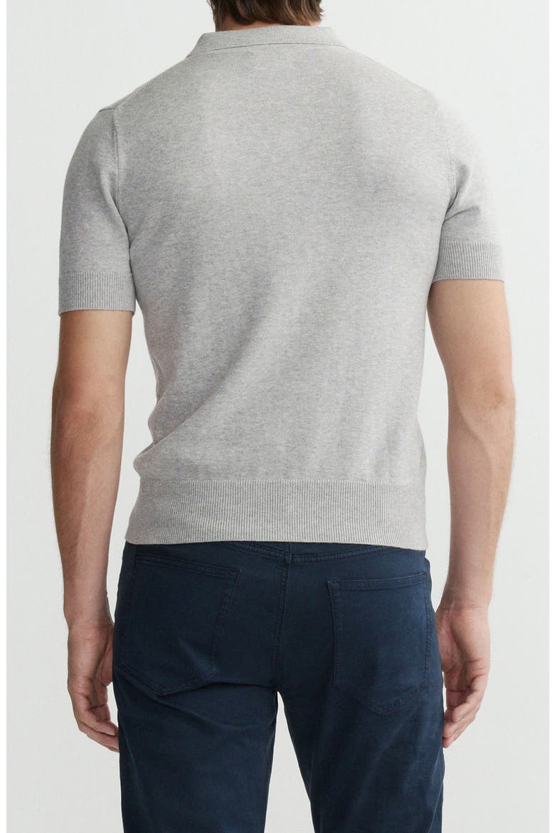 Cotton & Cashmere Polo, Alternate, color, CONCRETE