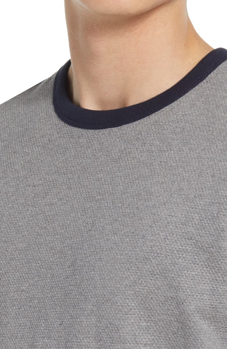 French Connection Men's Ampthill Tipped Crewneck T-Shirt, Alternate, color,