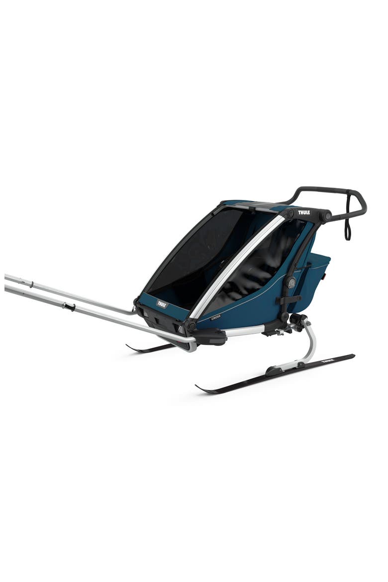 Chariot Cross 2 Multisport Double Cycle Trailer/Stroller, Alternate, color, MAJOLICA BLUE