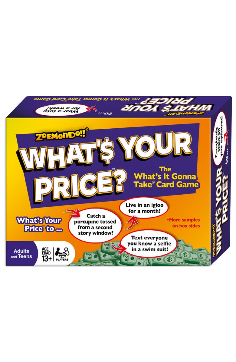 Zobmondo!! What
s Your Price Card Game, Main, color, Multicolored