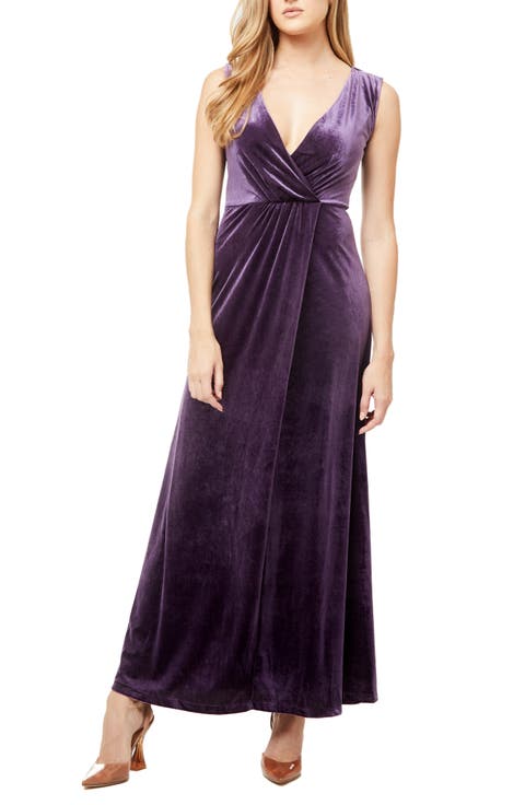 Plissé One-Shoulder Maxi Dress