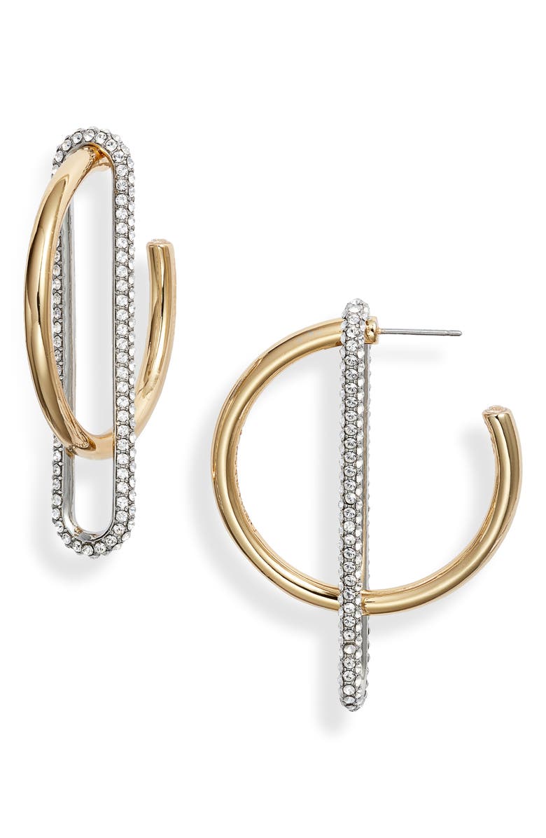 DEMARSON Astra Hoop Earrings, Main, color, 