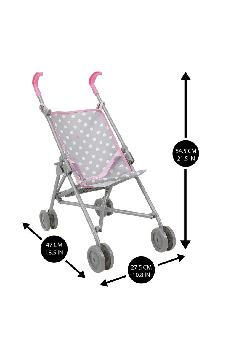 509 Crew Cotton Candy Pink Umbrella Doll Stroller Fits Dolls to 24", Alternate, color, Multicolored