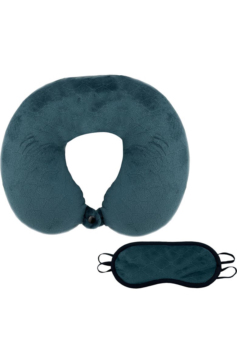 PURSONIC 3 Memory Foam Travel Pillows with Sleep Masks by Pursonic, Alternate, color, Multicolor