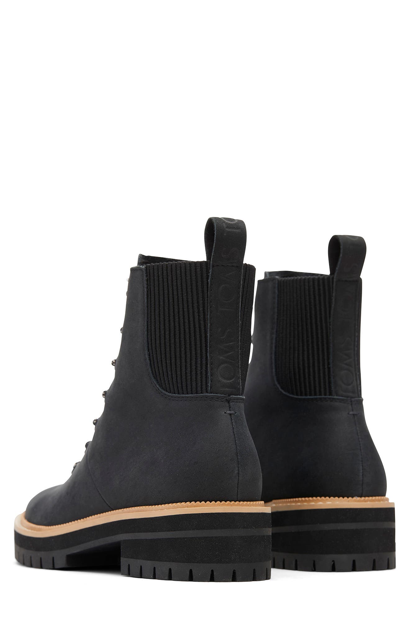 TOMS Leather Frankie Boot, Alternate, color, 