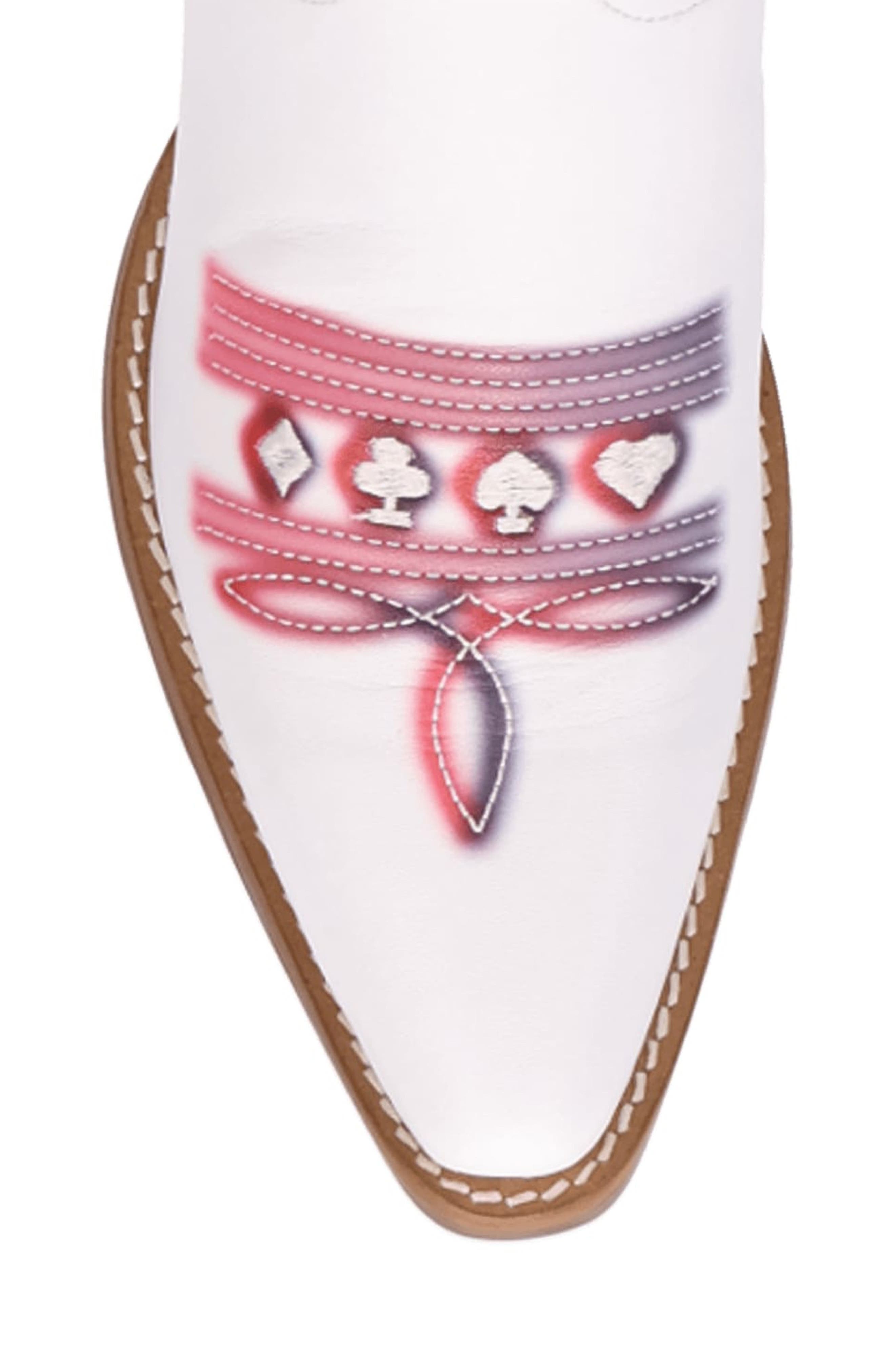 Dingo Vegas Embroidered Western Boot, Alternate, color, White