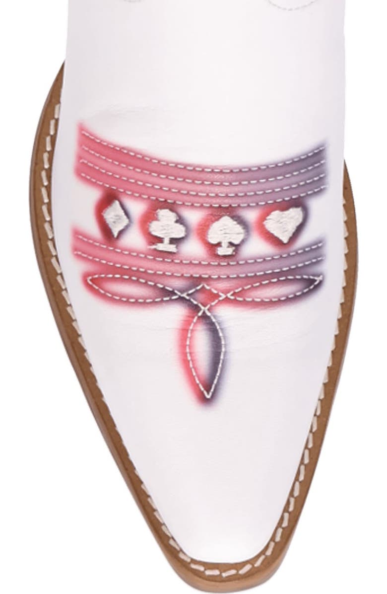 Dingo Vegas Embroidered Western Boot, Alternate, color, White