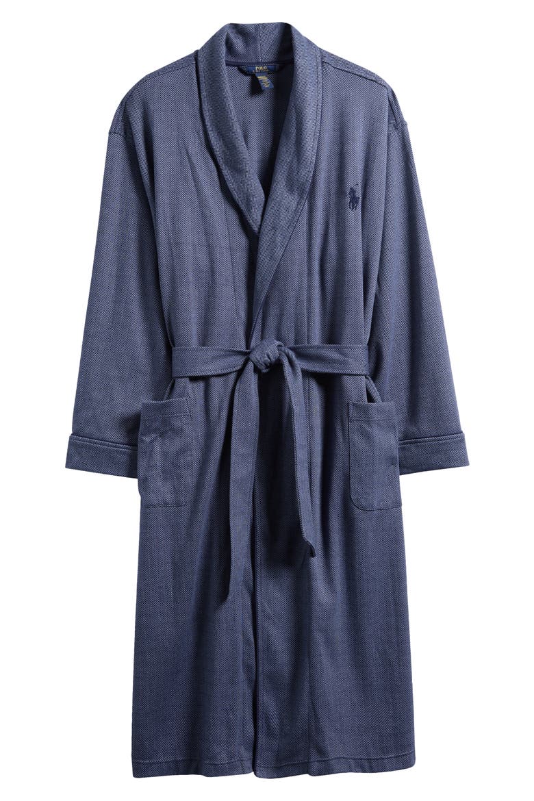 Herringbone Robe, Alternate, color, NAVY/ TEMPEST/ CRUISE