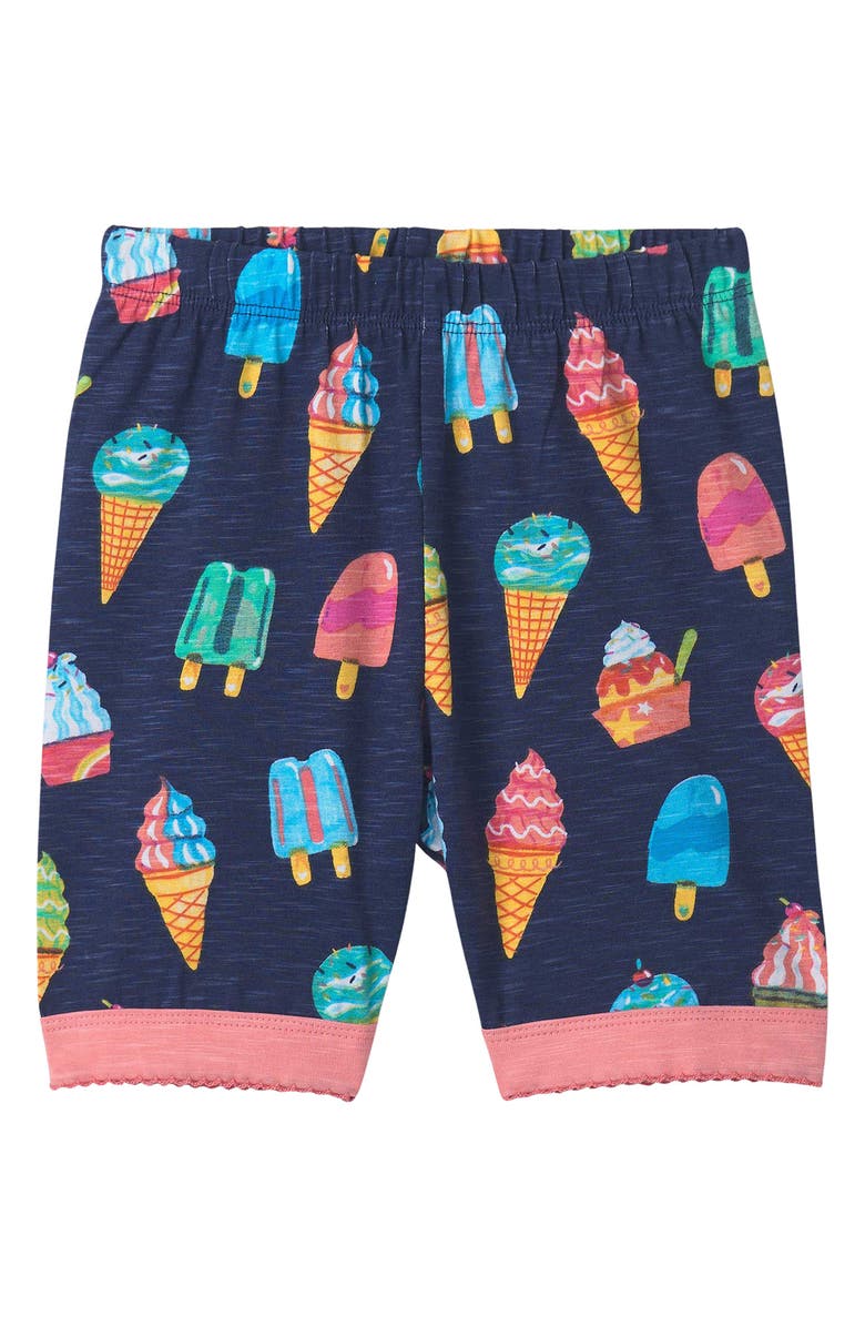 Hatley Kids' Ice Cream Treats Fitted Two-Piece Short Pajamas, Alternate, color, Patriot Blue