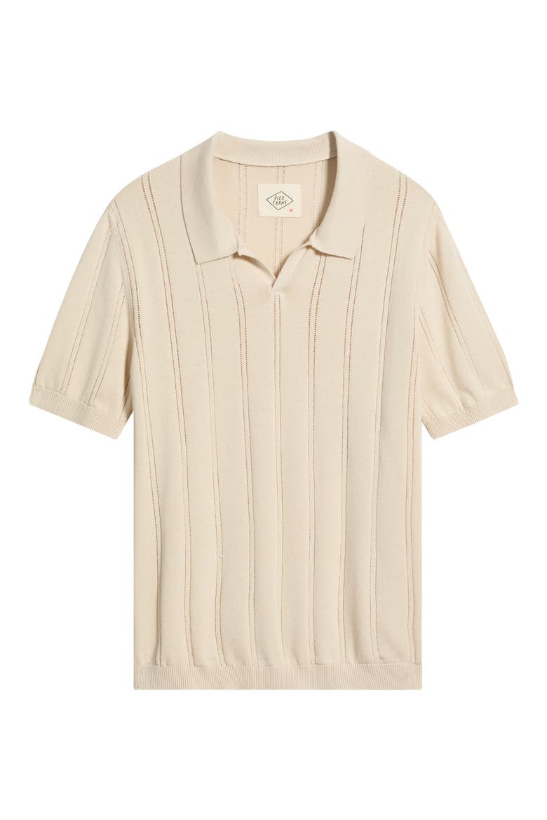 Lolo Drop Needle Sweater Polo, Alternate, color, SAND
