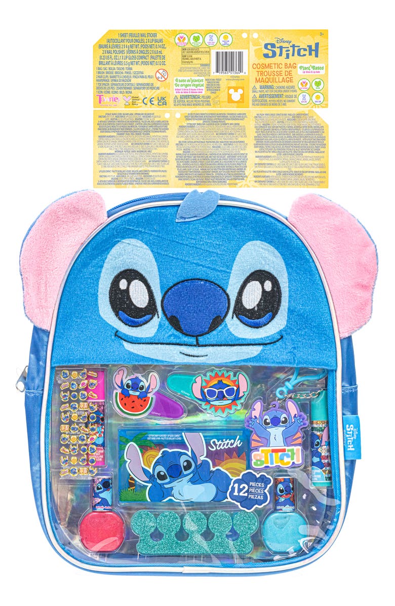 TOWNLEYGIRL x Disney<sup>®</sup> Kids' Stitch Backpack Cosmetic Set, Alternate, color, Blue