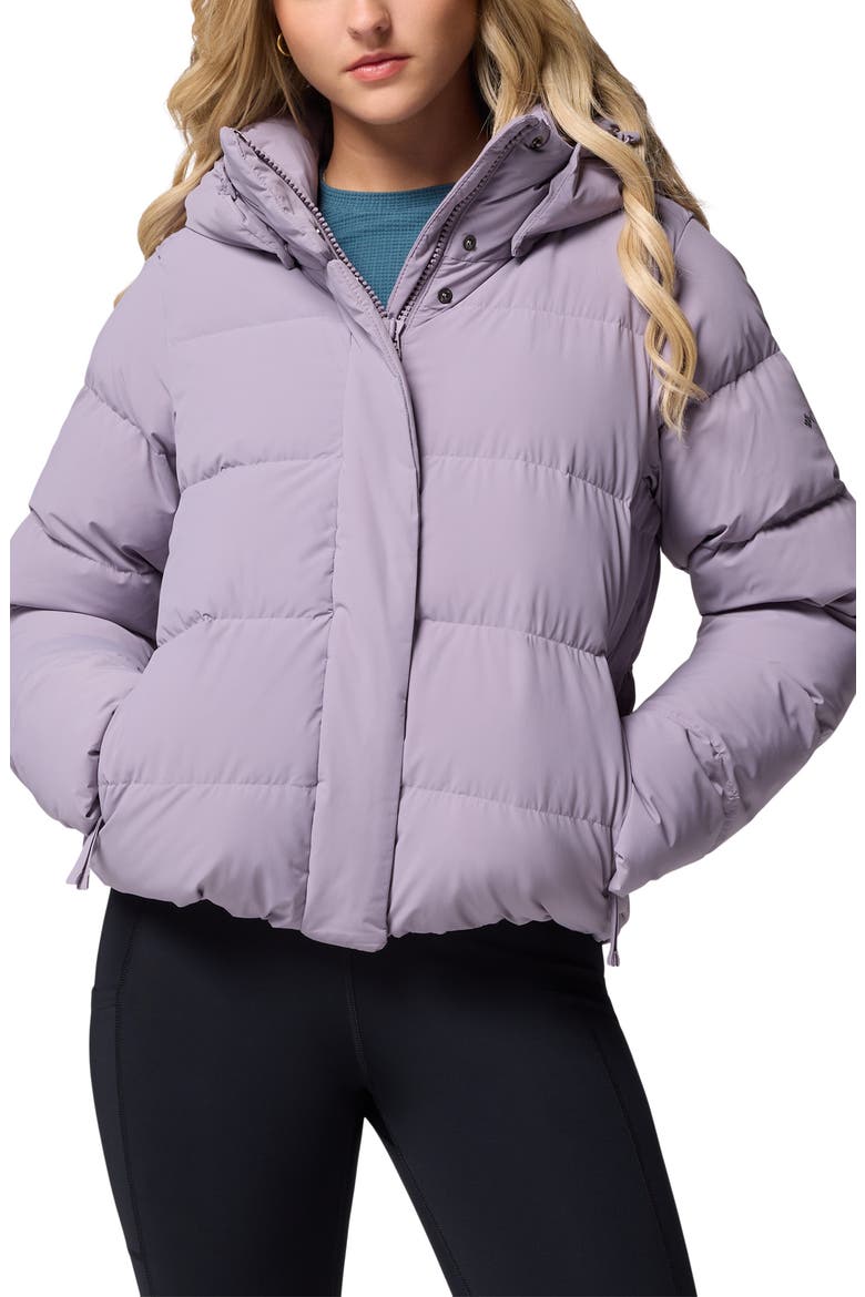 Amaze Puff Hooded Jacket, Main, color, SHALE PURPLE