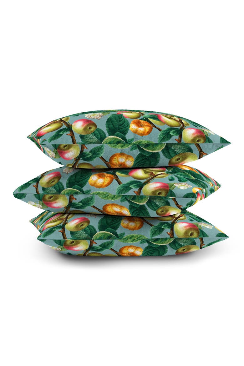 Spring & Summer Throw Pillow, Alternate, color, GREEN