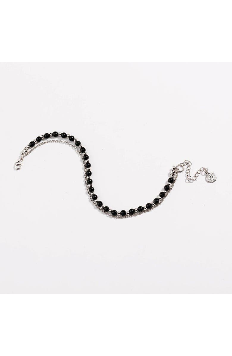 Hollywood Sensation Beaded Friendship Bracelet, Alternate, color, Silver