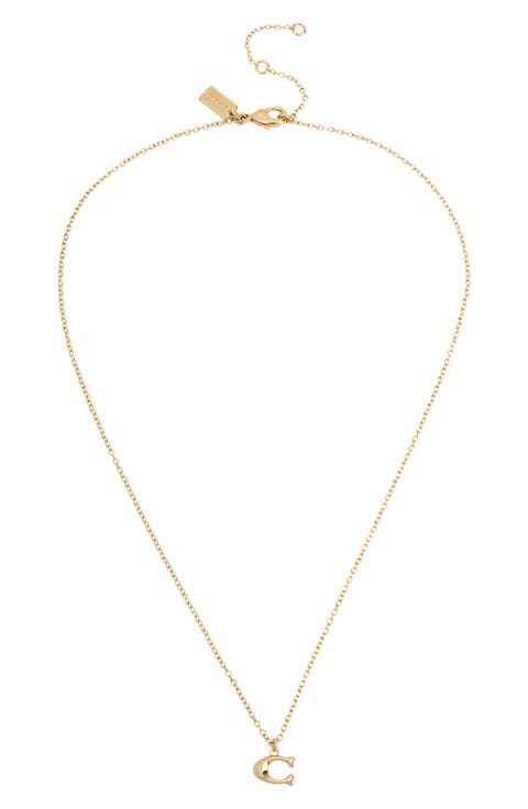 C Pendant Necklace