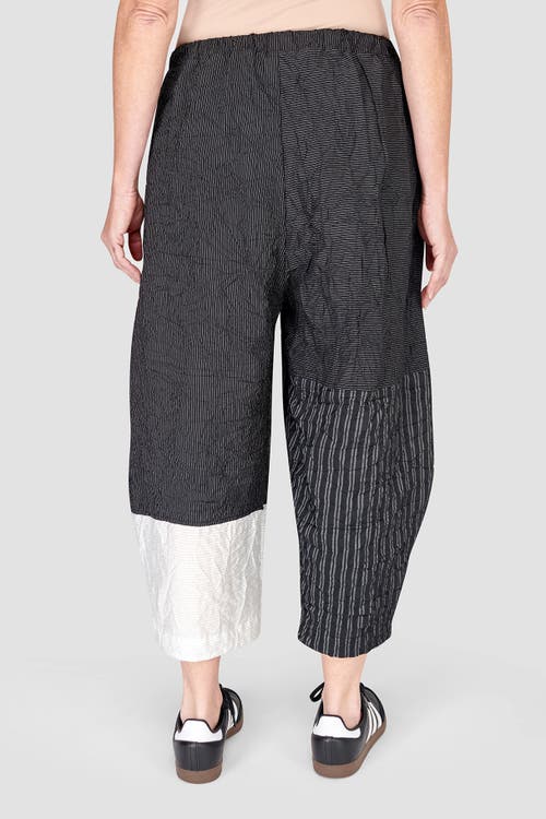ALEMBIKA ALEMBIKA PATCHWORK CROPPED OVAL SILHOUETTE PANTS