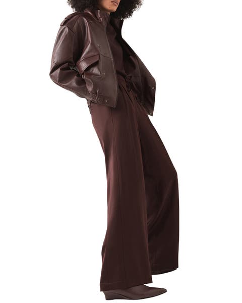 Satin Wide Leg Trousers