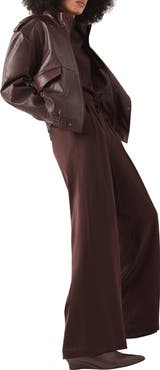 MINT VELVET Satin Wide Leg Trousers