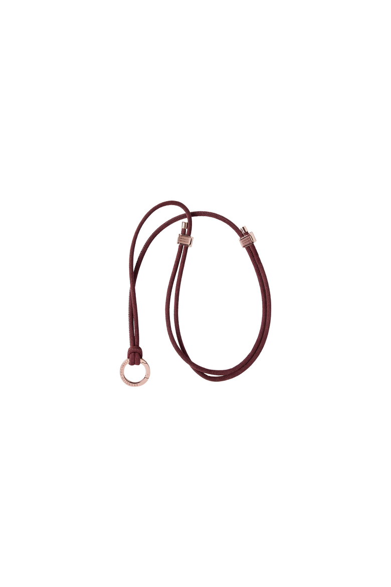Alcantara glasses cord with monili, Alternate, color, Burgundy