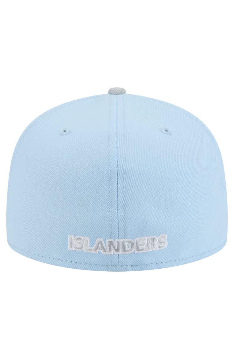 New Era Men's New Era  Light Blue/Gray New York Islanders Color Pack Two-Tone 59FIFTY Fitted Hat, Alternate, color, 