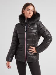 JACK1T R4D Faux Fur Tricolore Racer Jacket