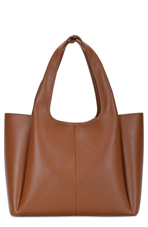 Faux Leather Tote