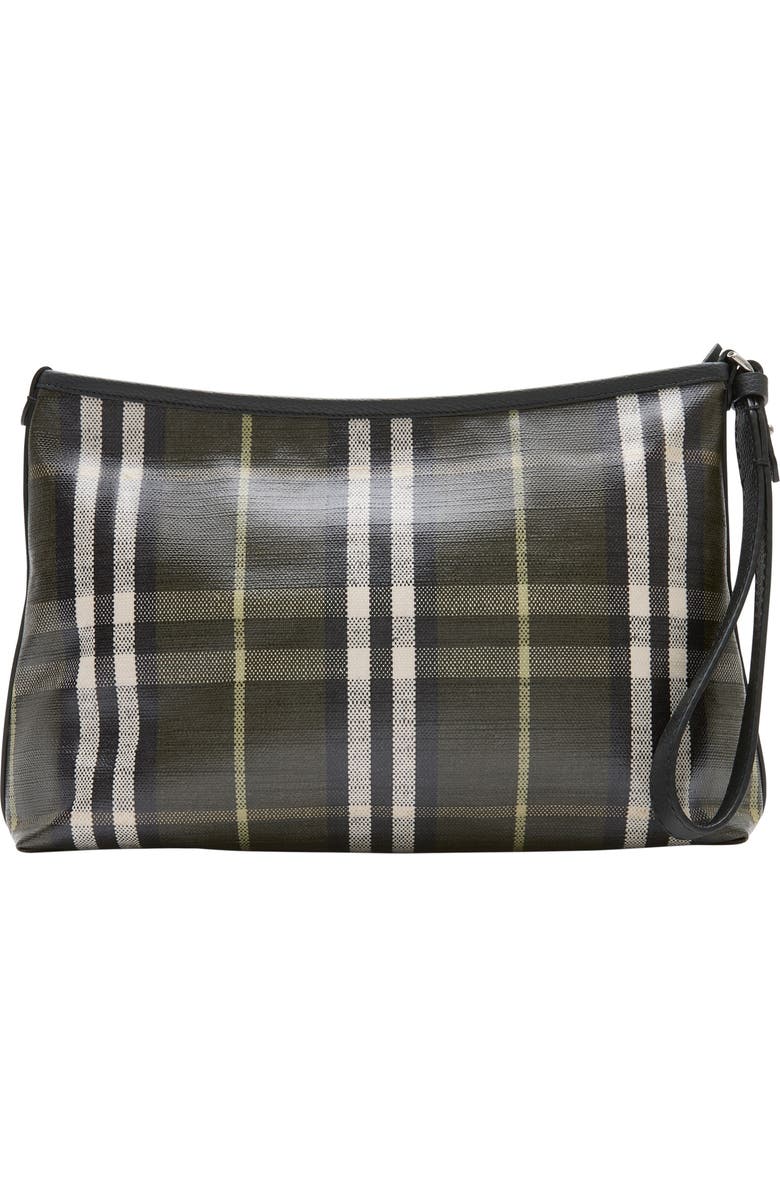 Burberry Highlands Pouch, Alternate, color, Thicket Green