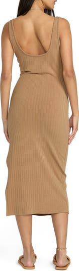 Sofi Cutout Sleeveless Rib Midi Dress