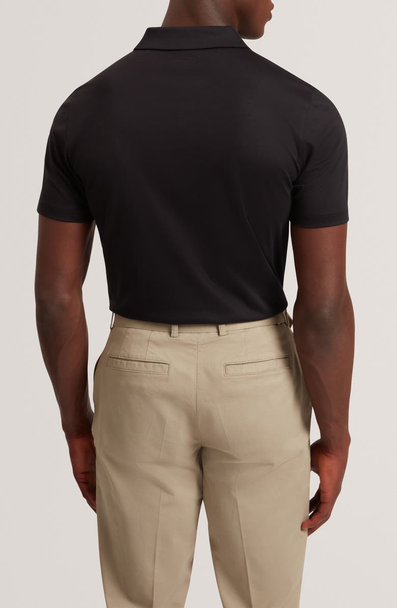 Ted Baker Connall Cotton Polo, Alternate, color, Black