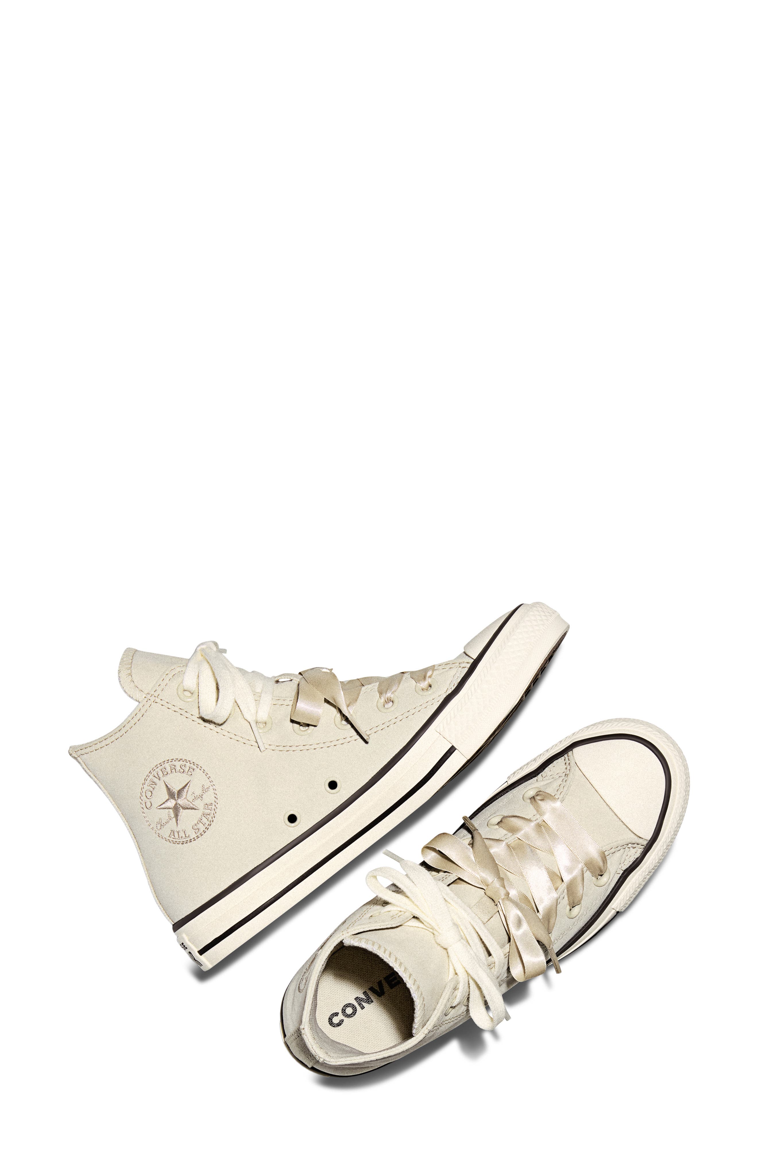 Converse Gender Inclusive Chuck Taylor All Star Peached High Top Sneaker, Alternate, color, Sage Smoke/ Egret/ Black