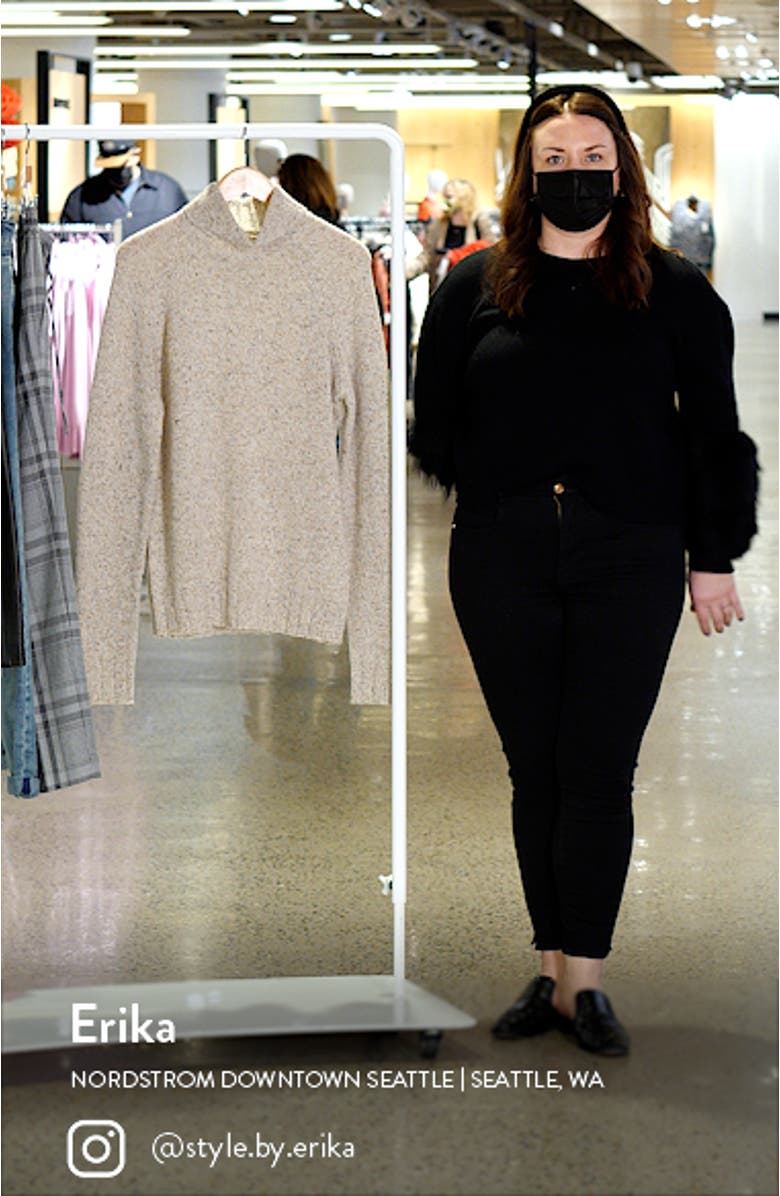 Wool Blend Donegal Turtleneck Sweater, sales video thumbnail