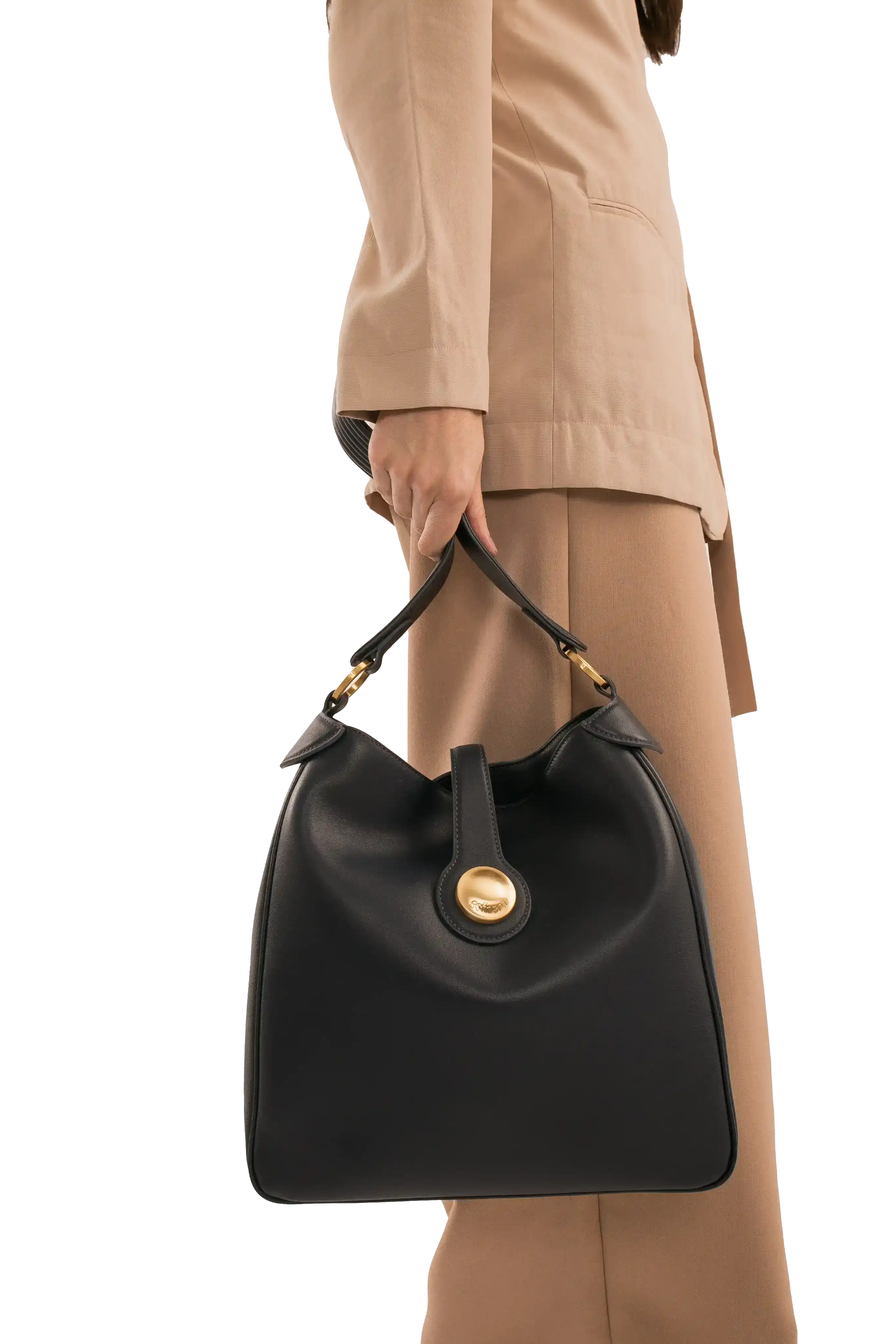 9AM Leather Shoulder Bag, Alternate, color, Blue