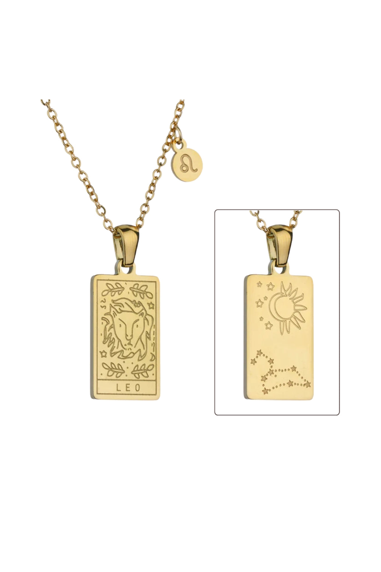 Zodiac Constellation Pendant Necklace, Alternate, color, Leo
