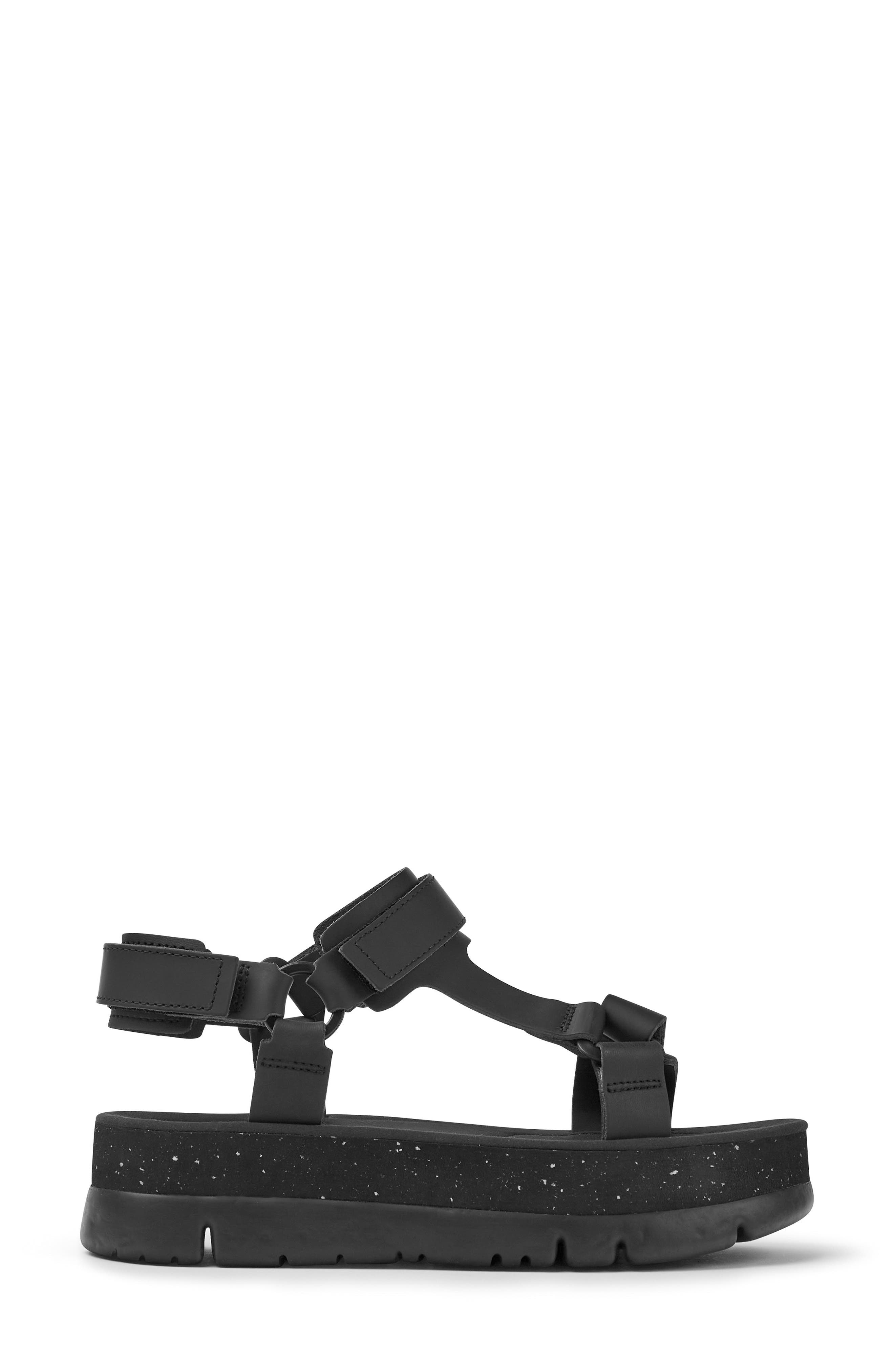 Camper Oruga Up Sport Sandal, Alternate, color, Black/ Black