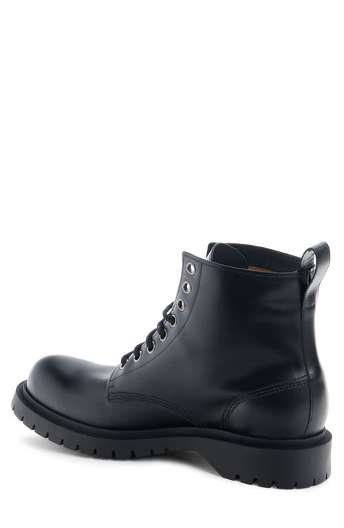Givenchy Formal Casual Lugged Leather Boot In Black