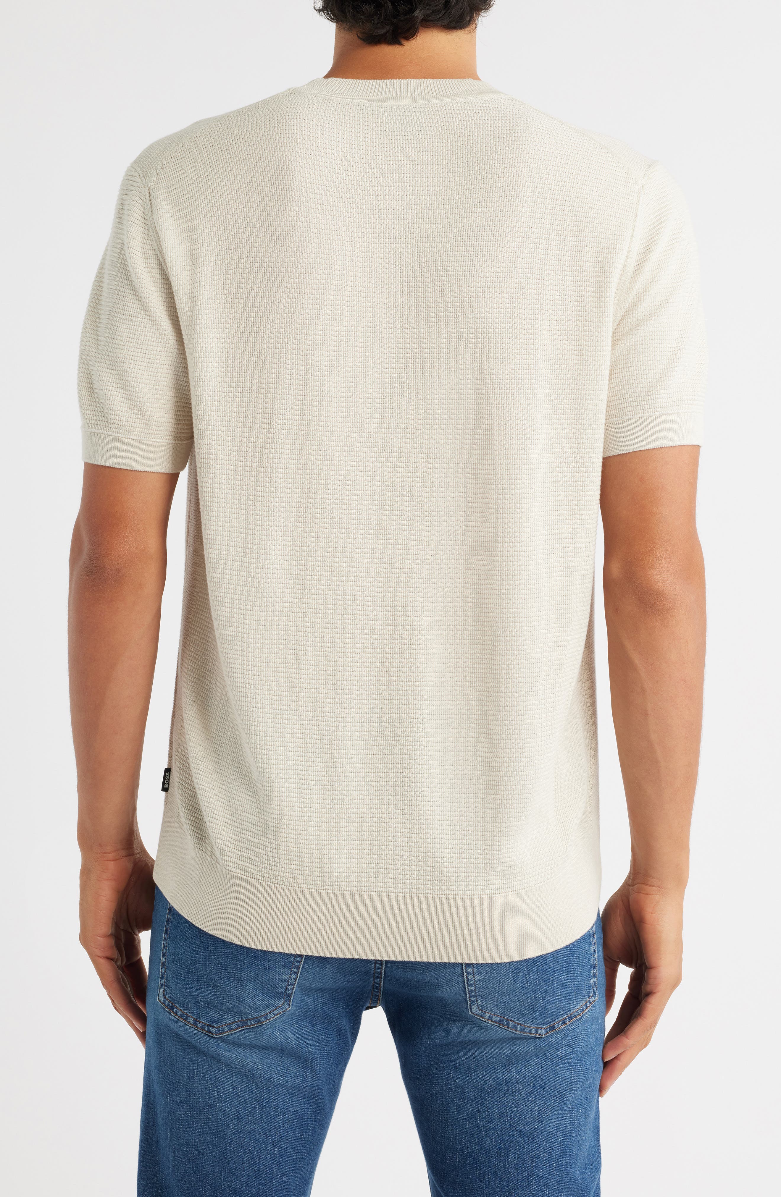 Ianni Cotton Blend Short Sleeve Sweater - image 2