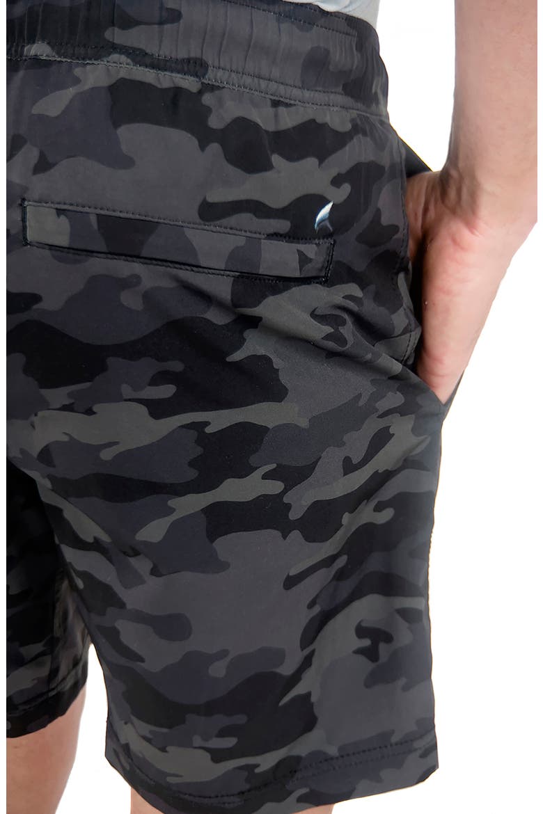 Shell 4-Way Stretch Doc Shorts, Alternate, color, BLACK CAMO