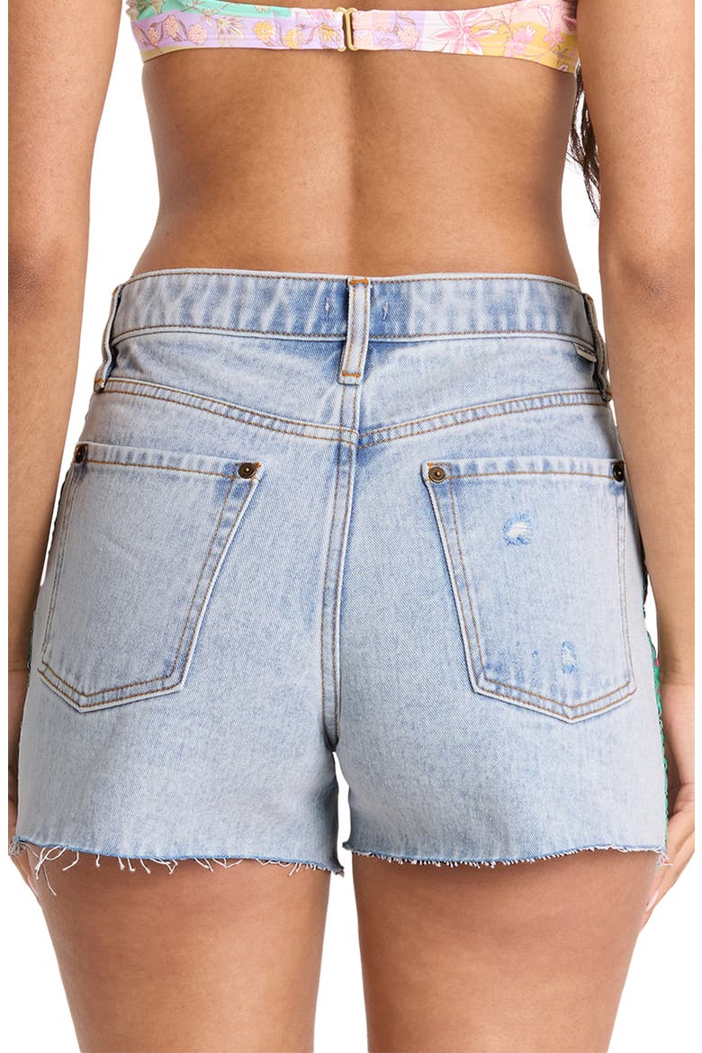 Sling Denim Cutoff Shorts, Alternate, color, ALDA BLUE