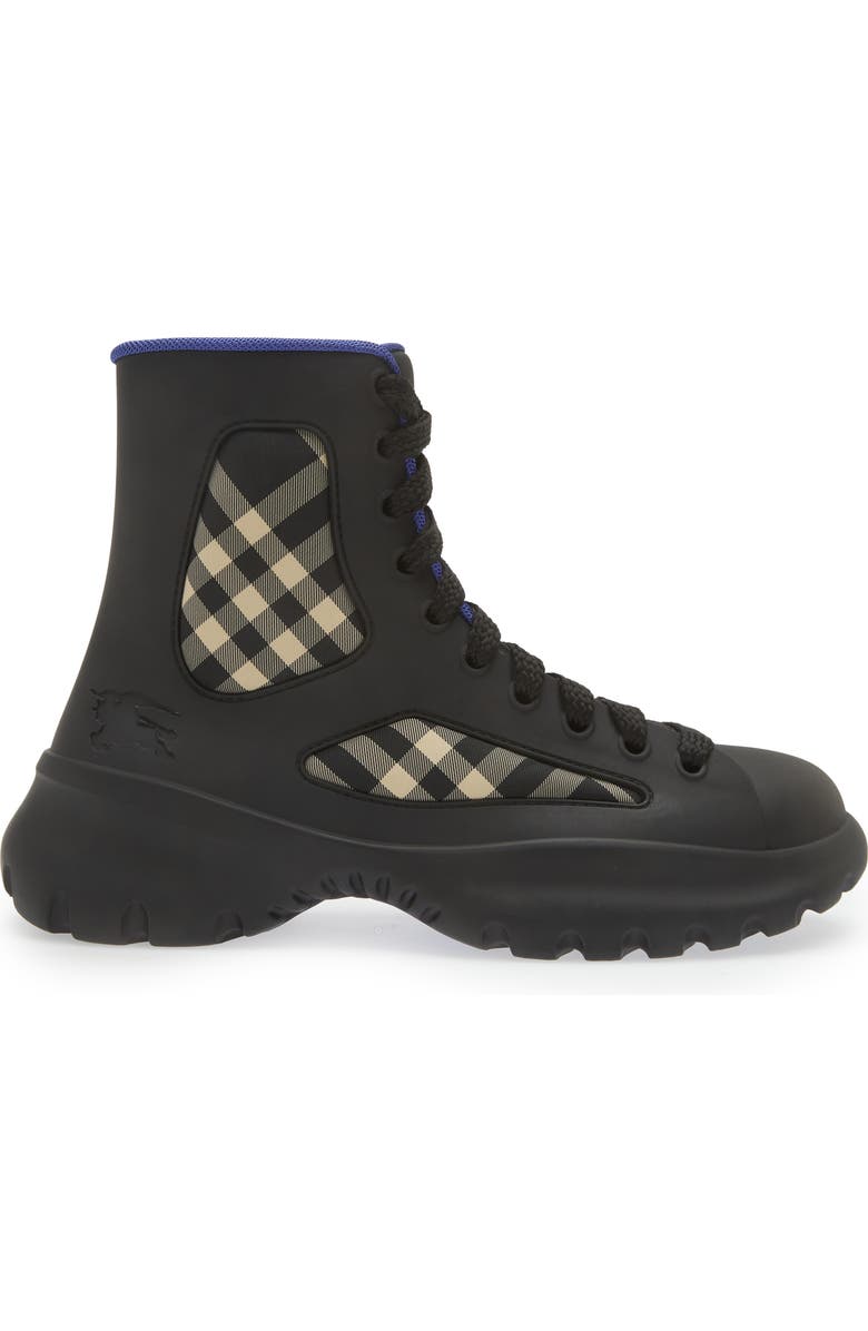 Burberry Boulder Check Boot, Alternate, color, Black Ip Check