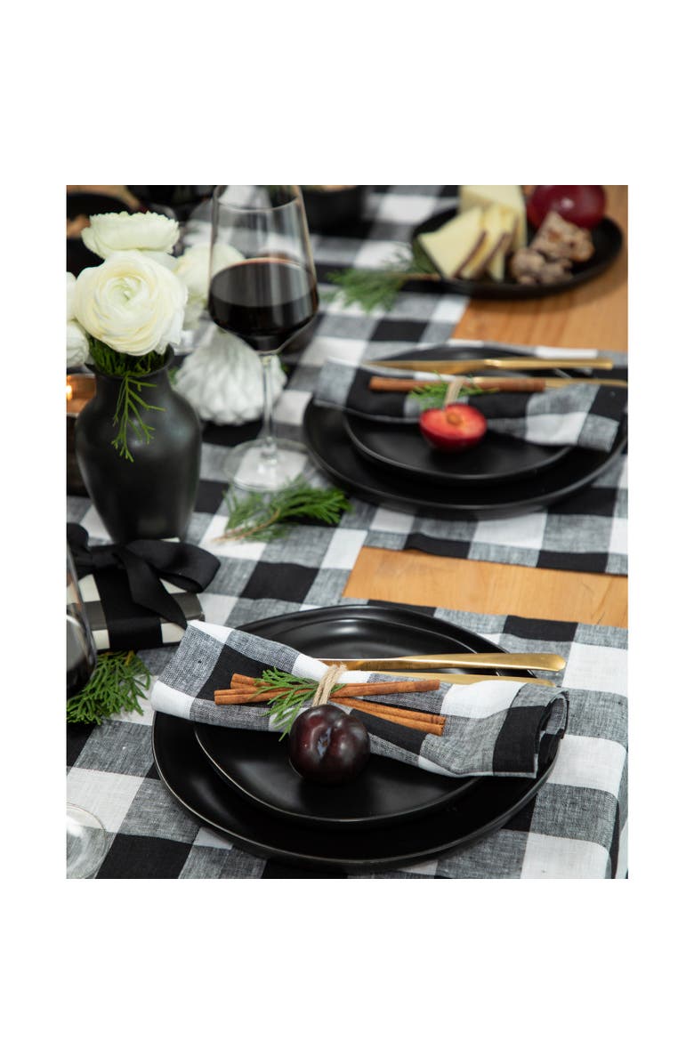 Solino Home Linen Placemats - Buffalo Check, 14" x 19", Alternate, color, 
