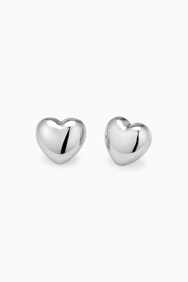 Lover Studs in Sterling Silver, Alternate, color, Silver