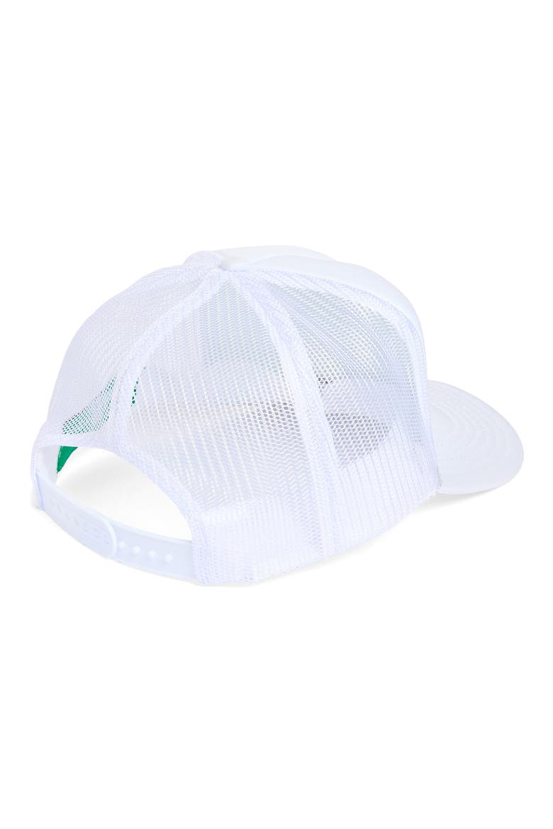 Lucky Charm Trucker Hat, Alternate, color, WHITE