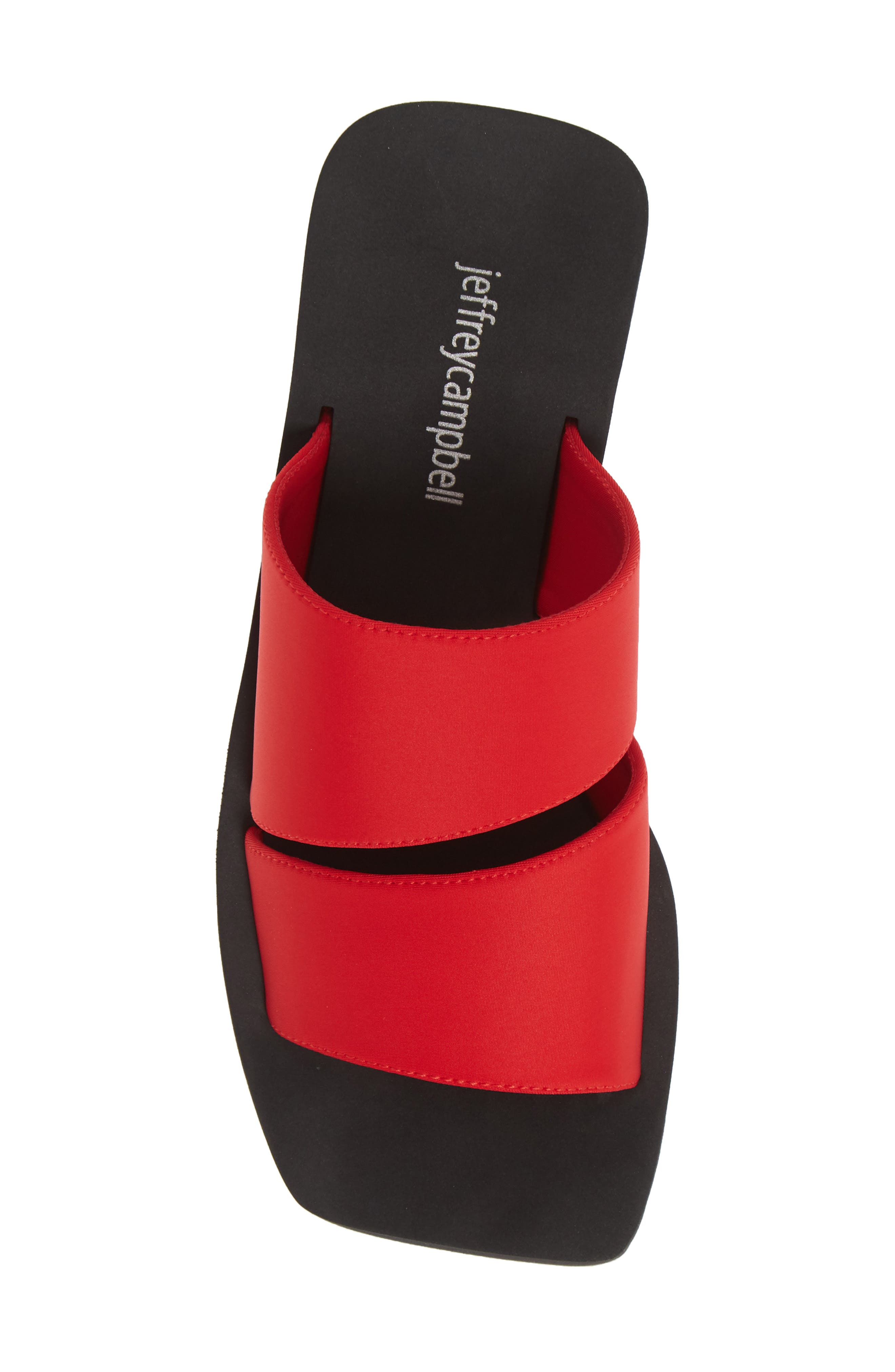 Wavey Wedge Slide Sandal, Alternate, color, RED NEOPRENE