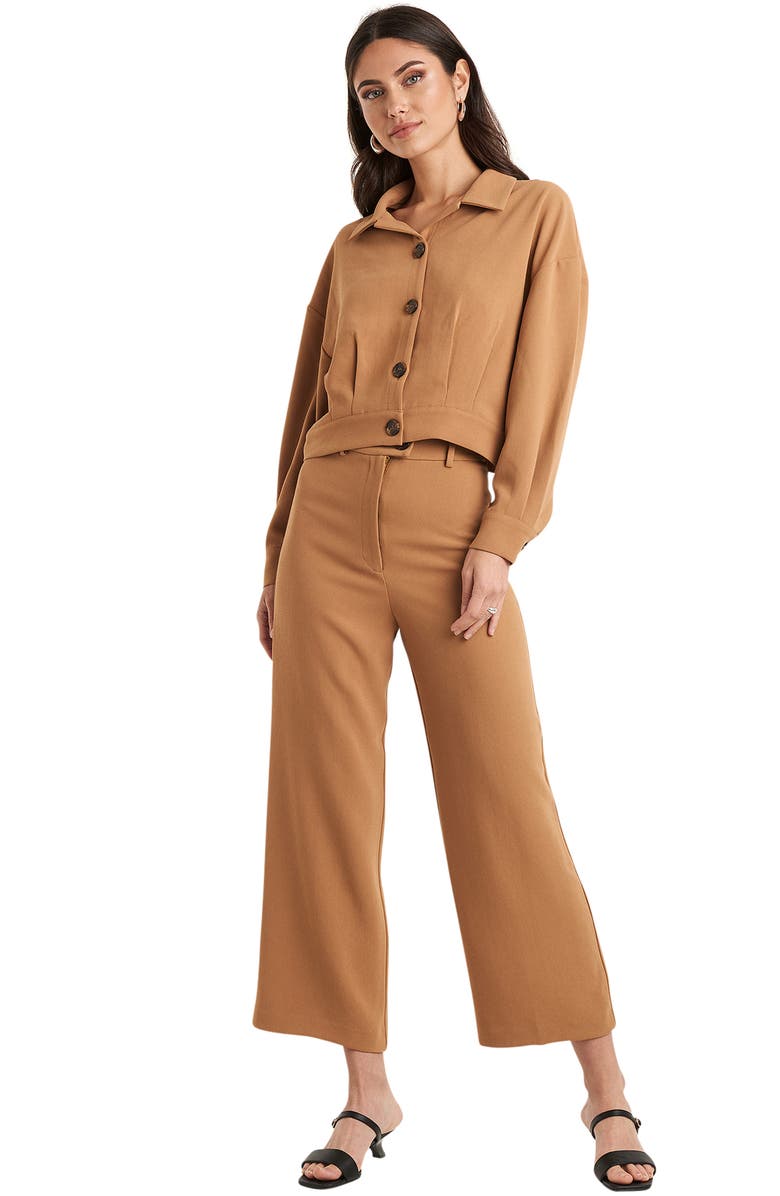 NA-KD Wide Leg Crop Pants, Alternate, color, 