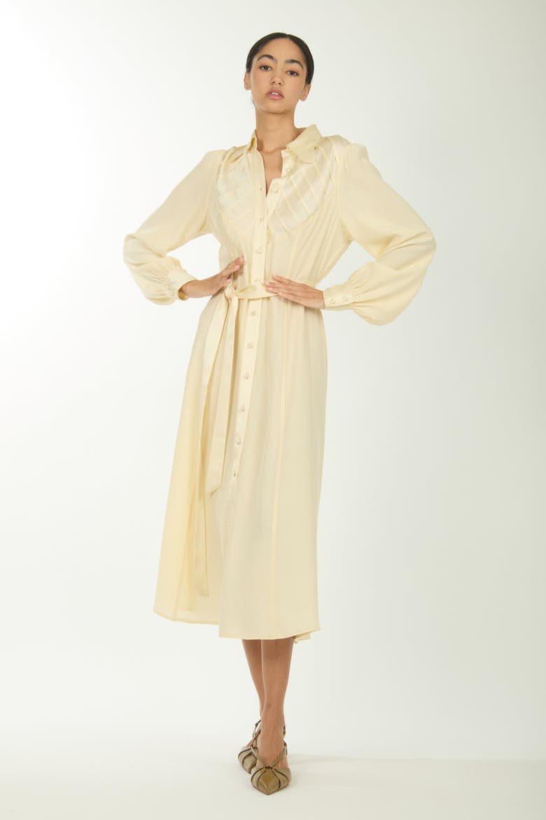Nila Dress, Alternate, color, Vintage Crème